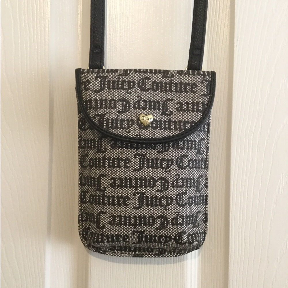 Juicy Couture Black Logo Mini Crossbody Bag
